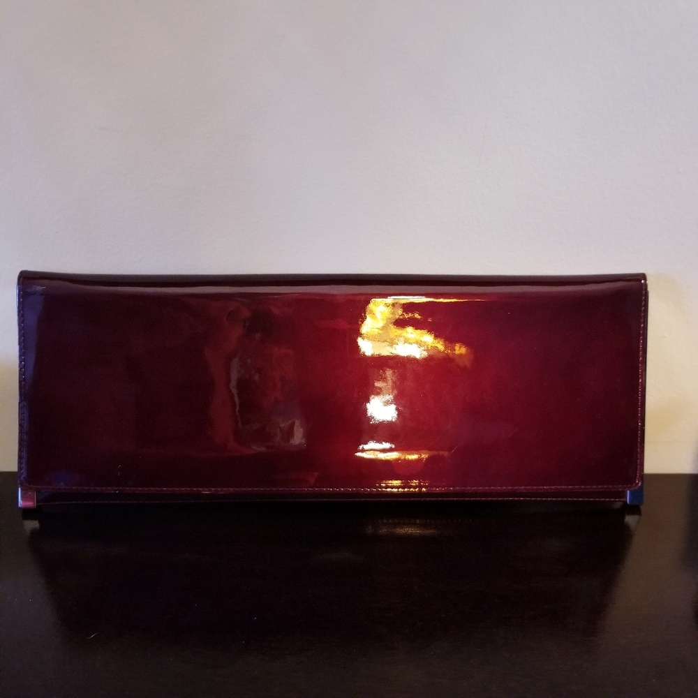 Stuart Weitzman red clutch